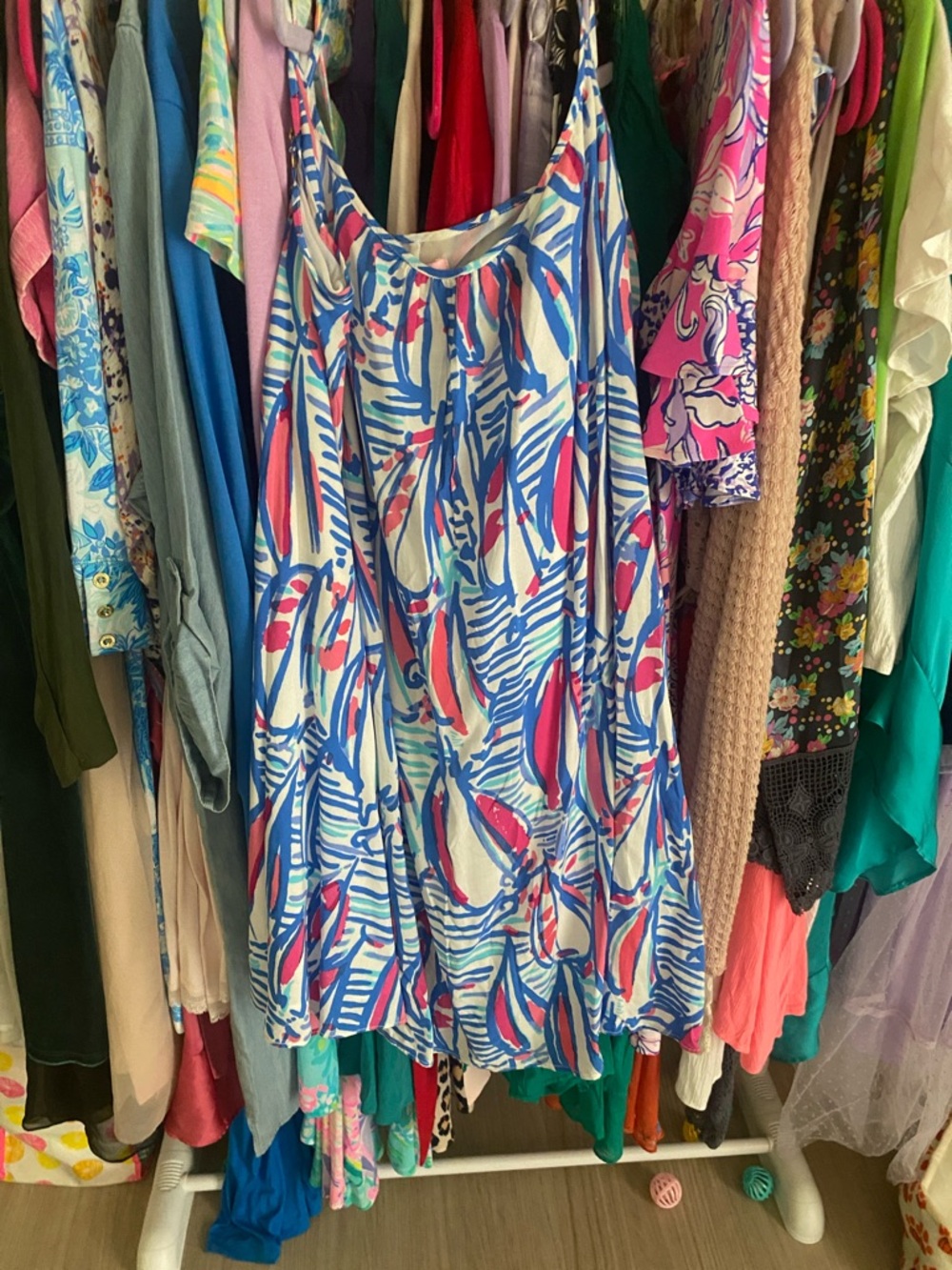 Lilly Pulitzer HOLY GRAIL red right return resort white swing dress